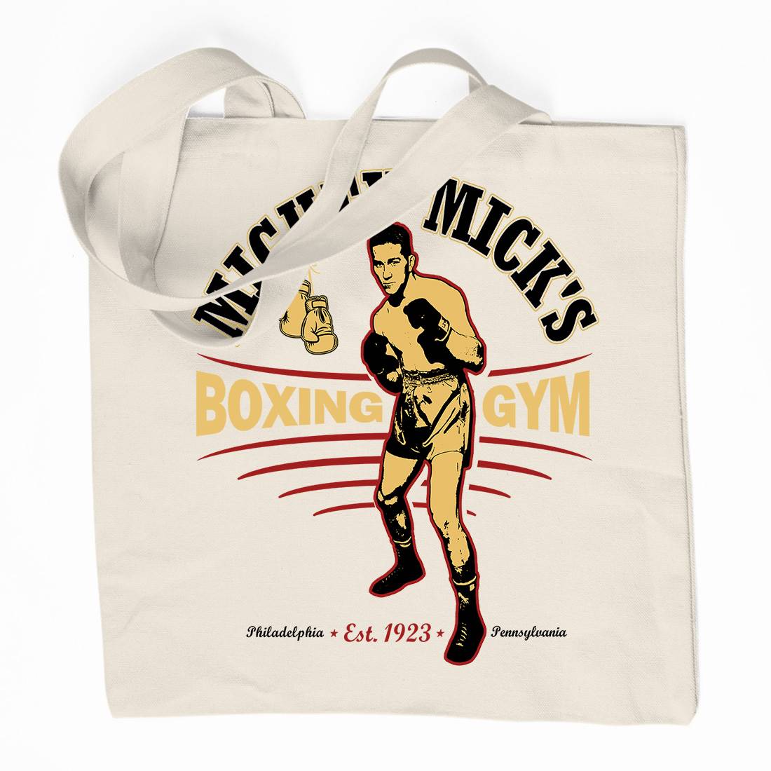 Mighty Micks Gym Organic Premium Cotton Tote Bag Sport D276