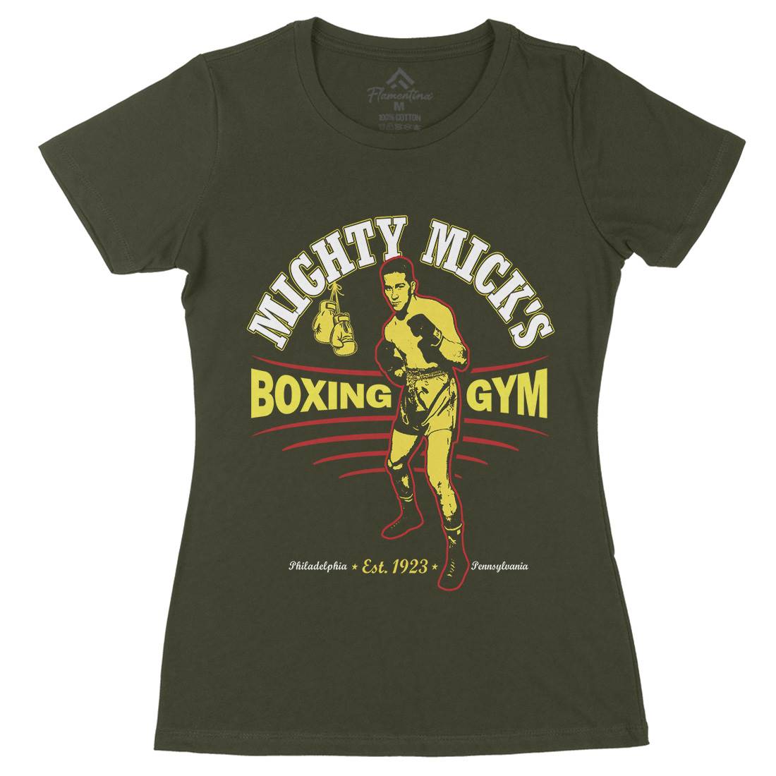 Mighty Micks Gym Womens Organic Crew Neck T-Shirt Sport D276