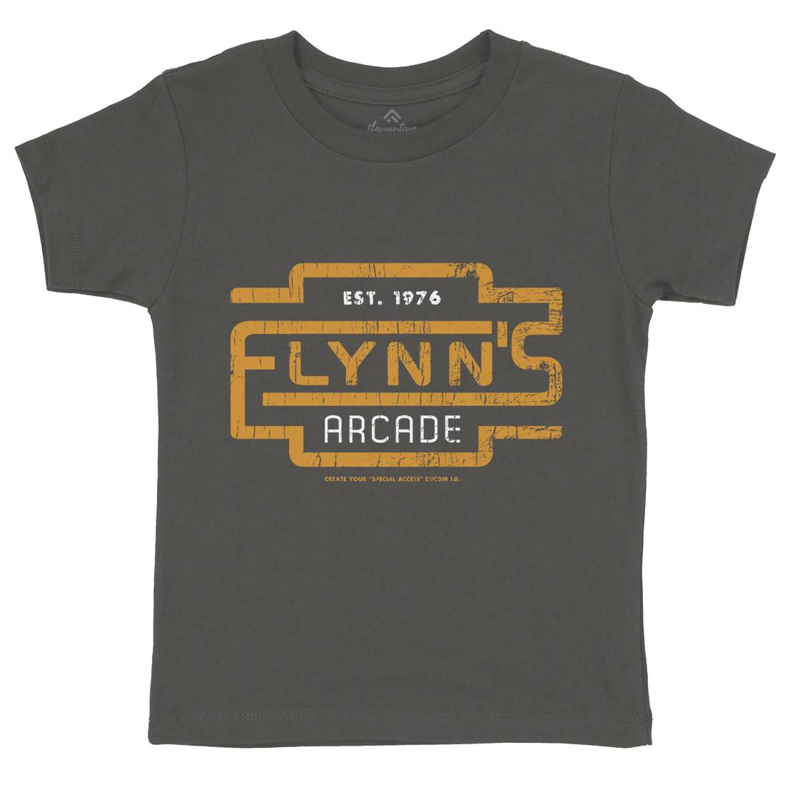 Flynns Arcade Kids Organic Crew Neck T-Shirt Space D277
