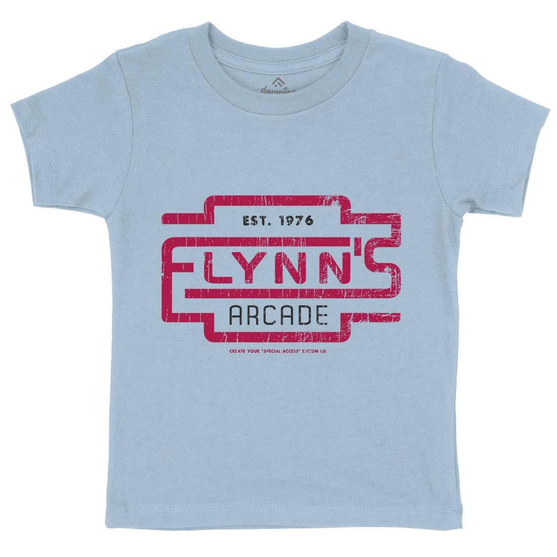 Flynns Arcade Kids Organic Crew Neck T-Shirt Space D277