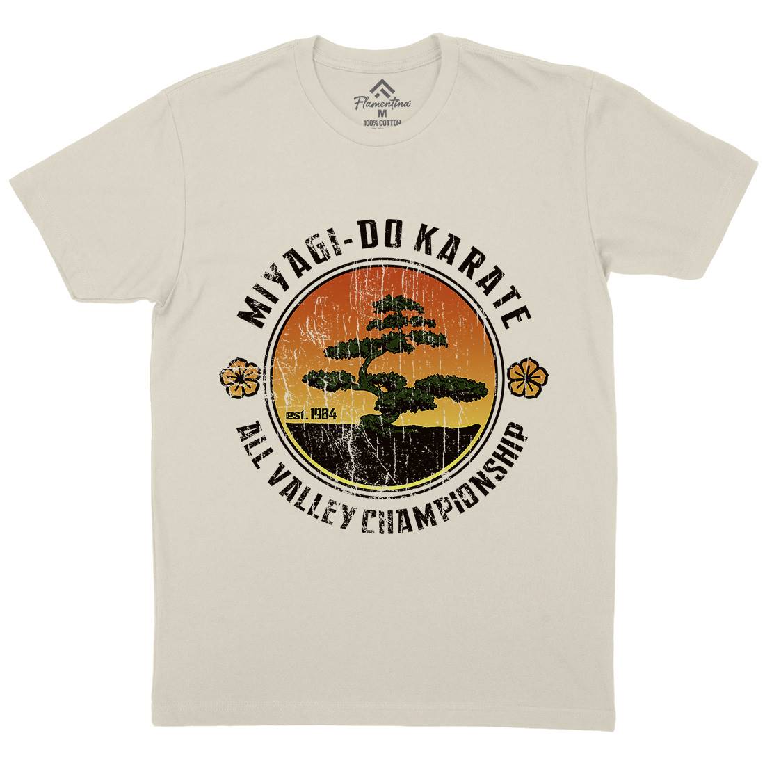 Bonsai Tree Mens Organic Crew Neck T-Shirt Sport D278