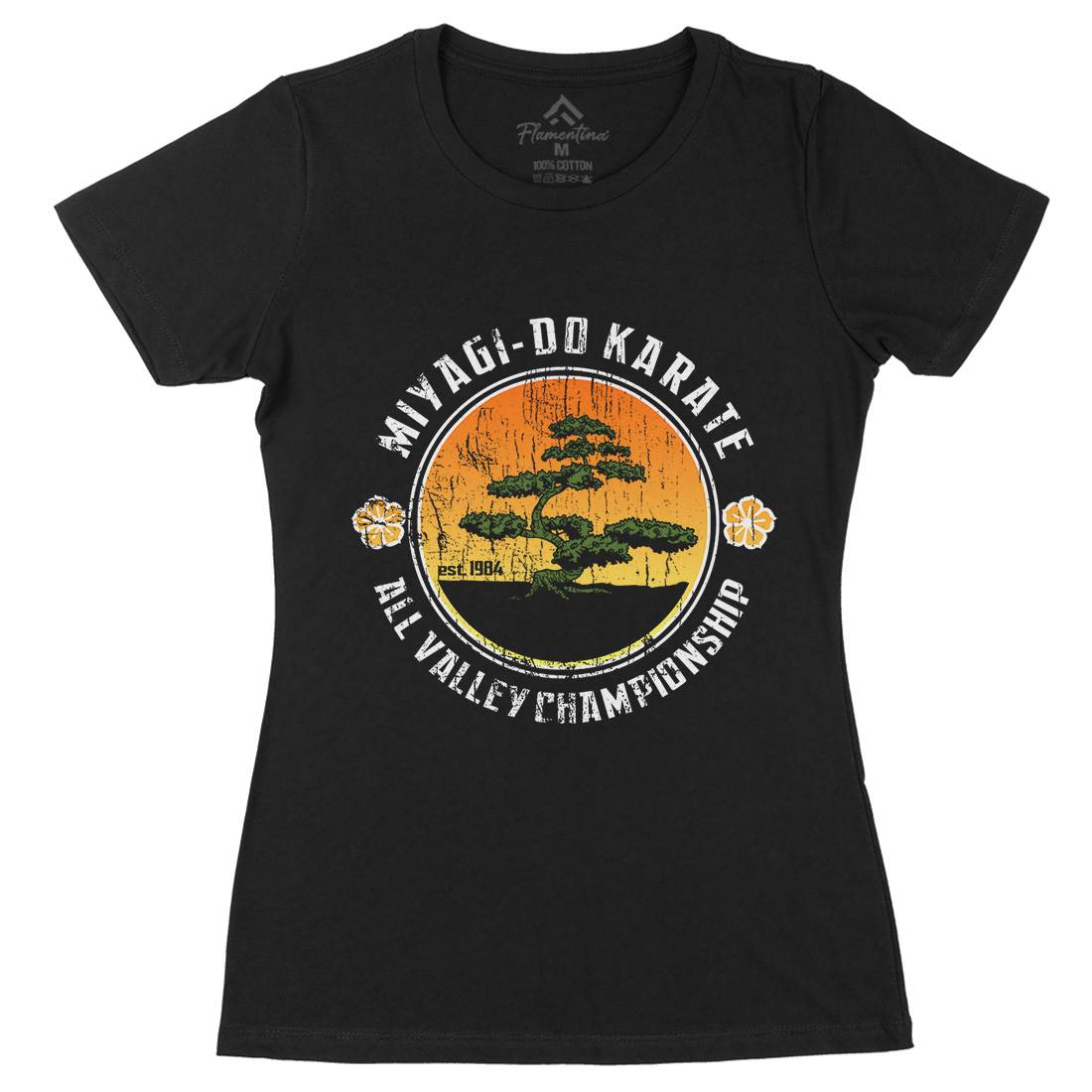 Bonsai Tree Womens Organic Crew Neck T-Shirt Sport D278