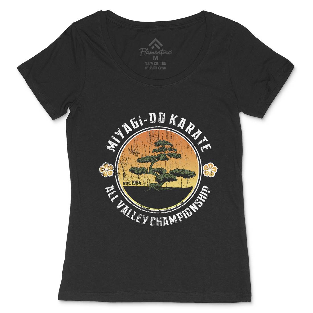 Bonsai Tree Womens Scoop Neck T-Shirt Sport D278
