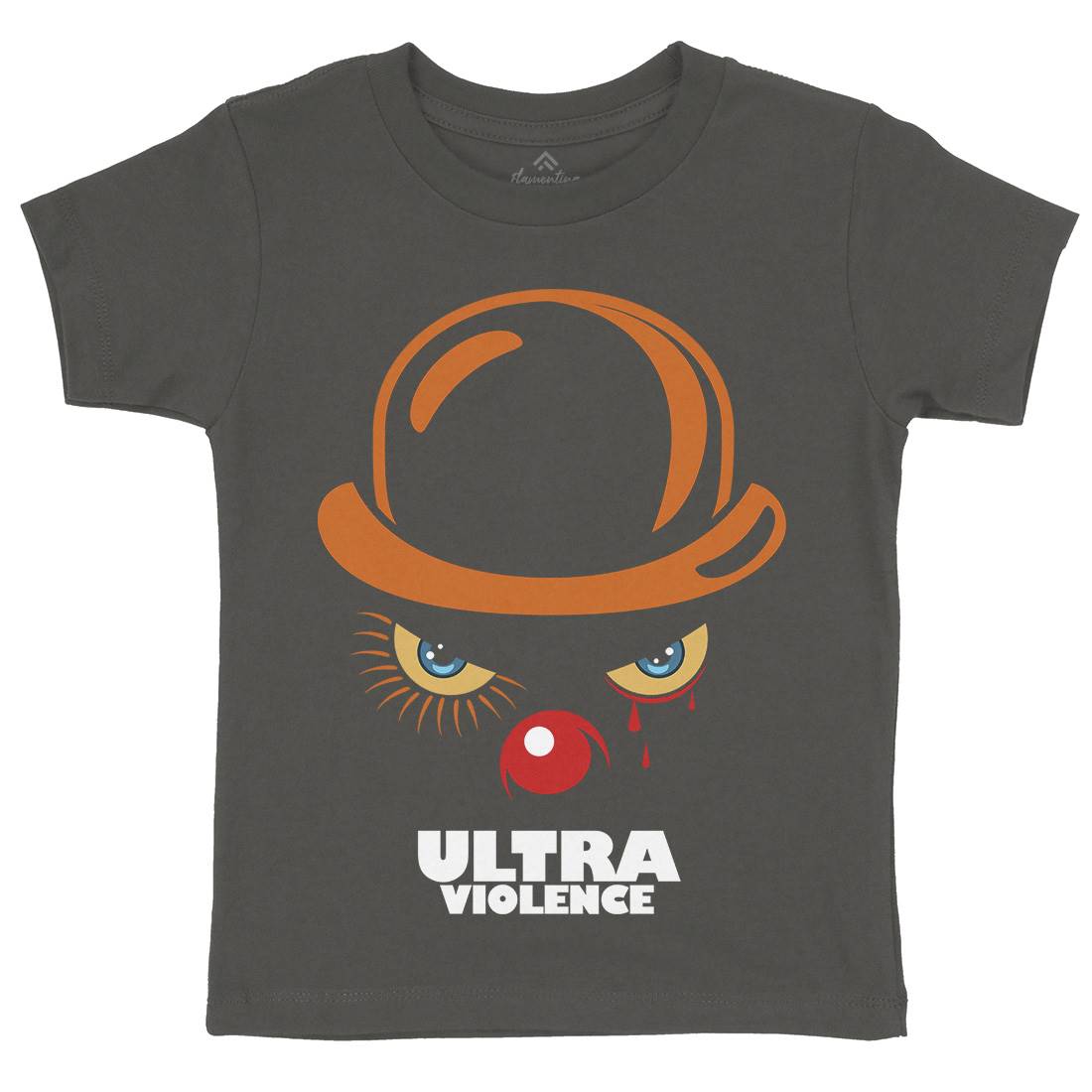 Ultra Violence Kids Organic Crew Neck T-Shirt Horror D279