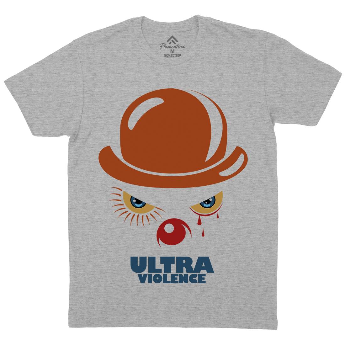 Ultra Violence Mens Organic Crew Neck T-Shirt Horror D279