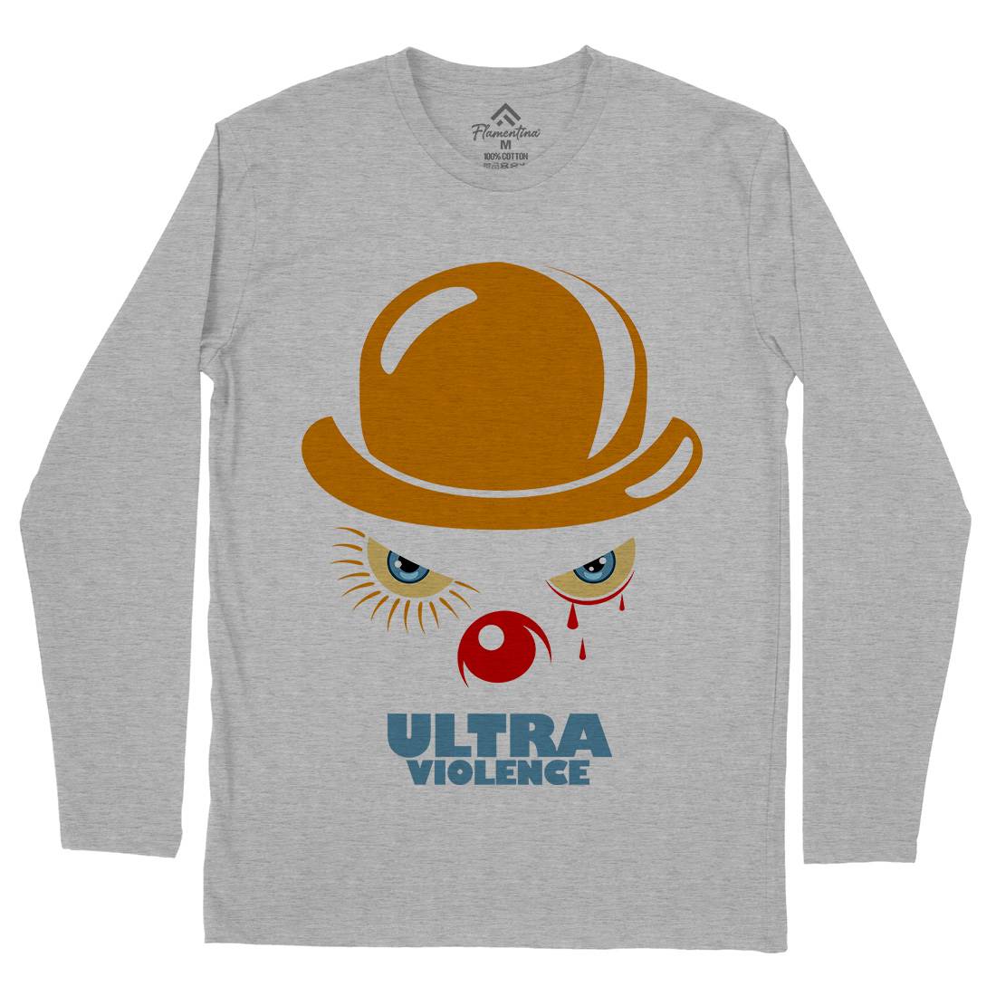 Ultra Violence Mens Long Sleeve T-Shirt Horror D279
