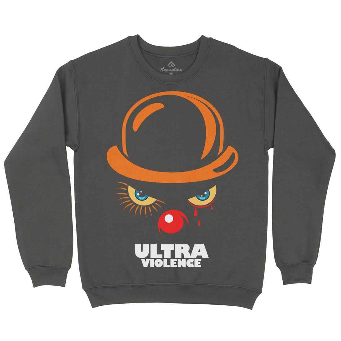 Ultra Violence Mens Crew Neck Sweatshirt Horror D279