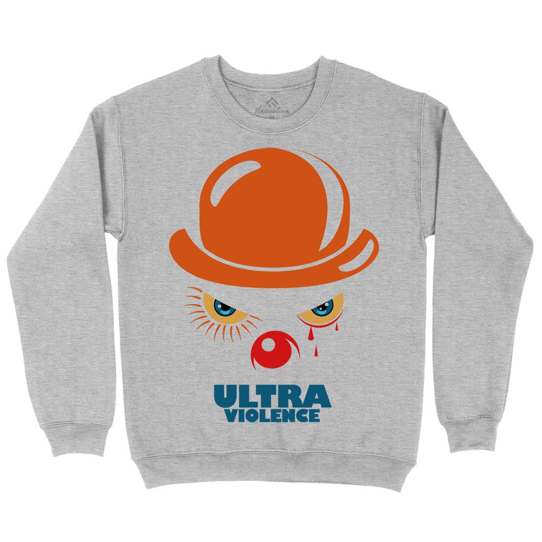 Ultra Violence Mens Crew Neck Sweatshirt Horror D279