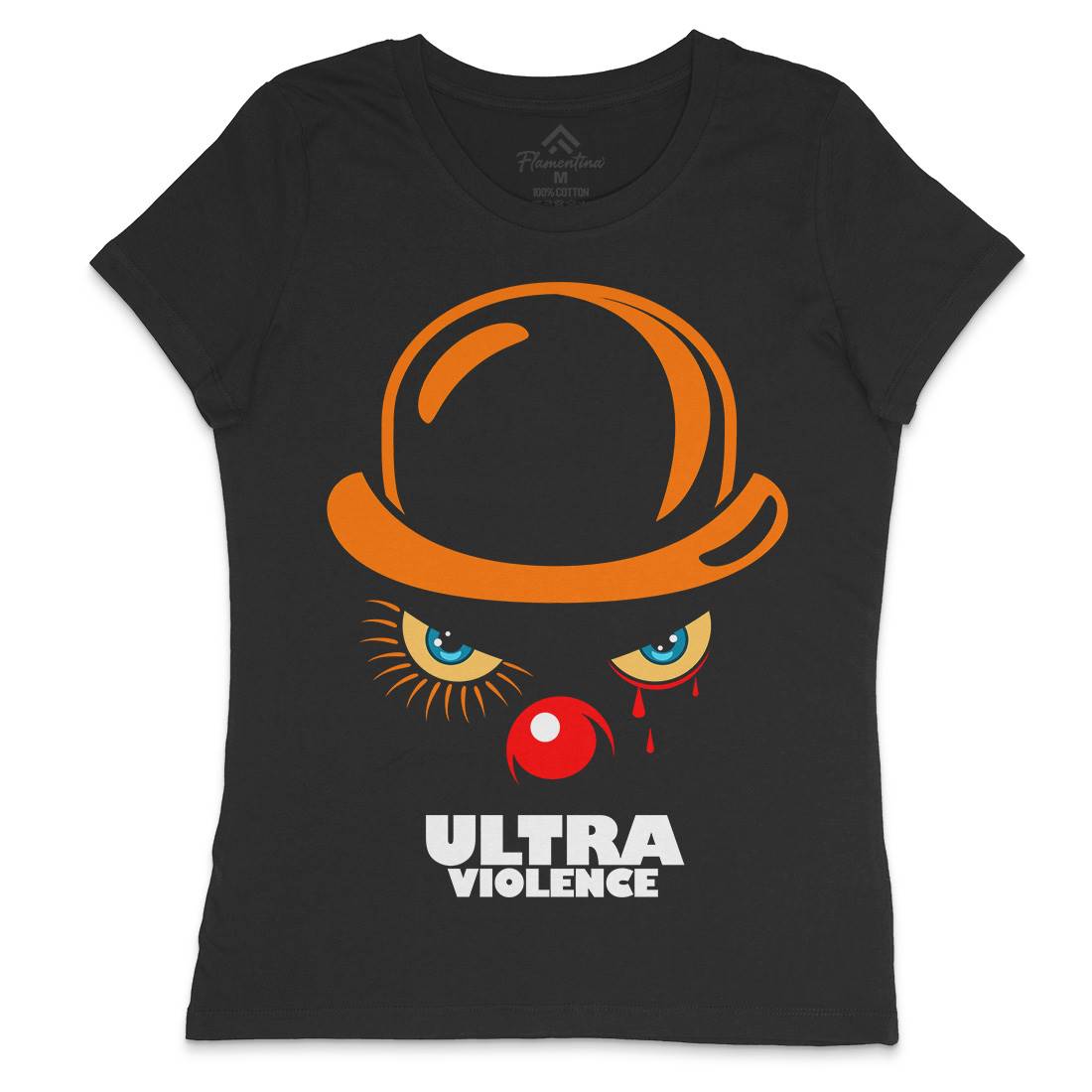 Ultra Violence Womens Crew Neck T-Shirt Horror D279