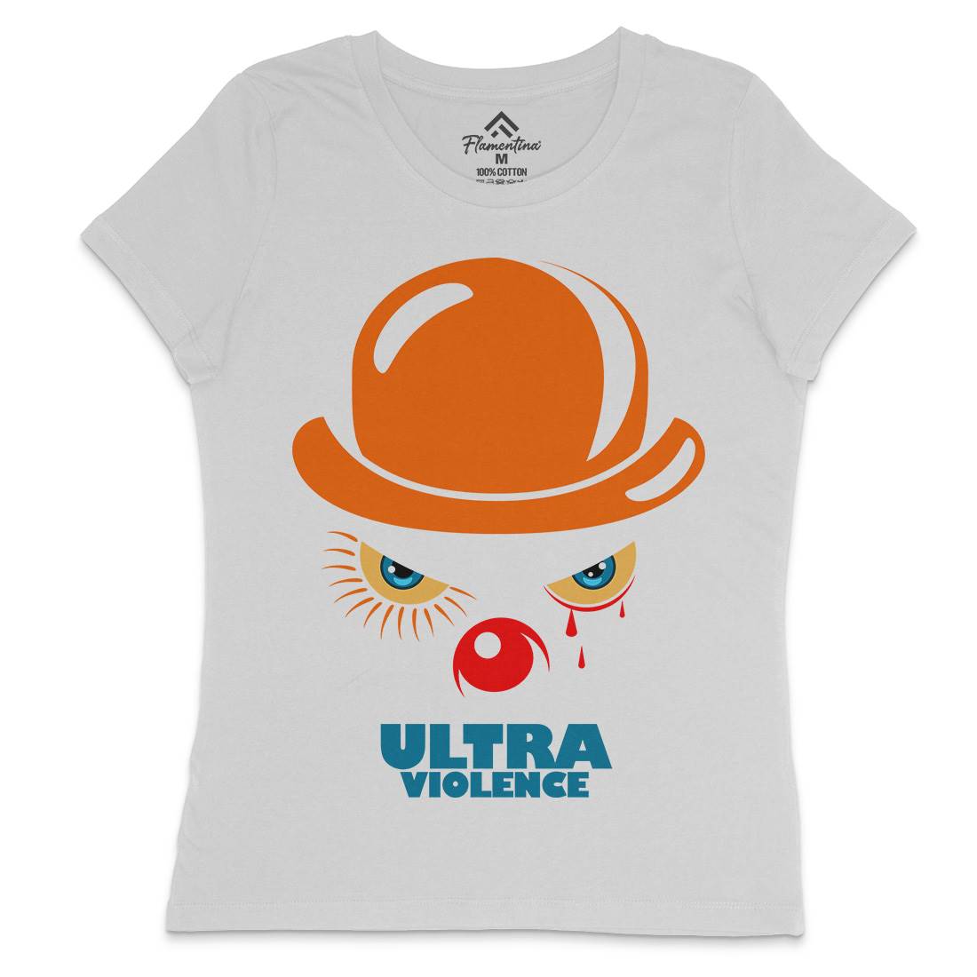 Ultra Violence Womens Crew Neck T-Shirt Horror D279