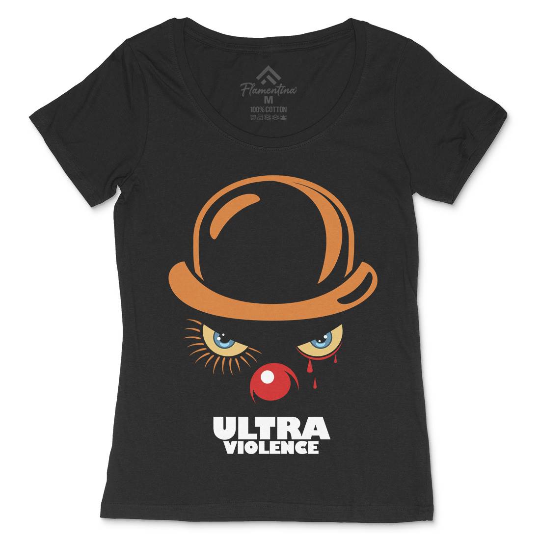 Ultra Violence Womens Scoop Neck T-Shirt Horror D279