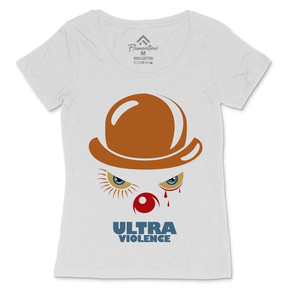 Ultra Violence Womens Scoop Neck T-Shirt Horror D279