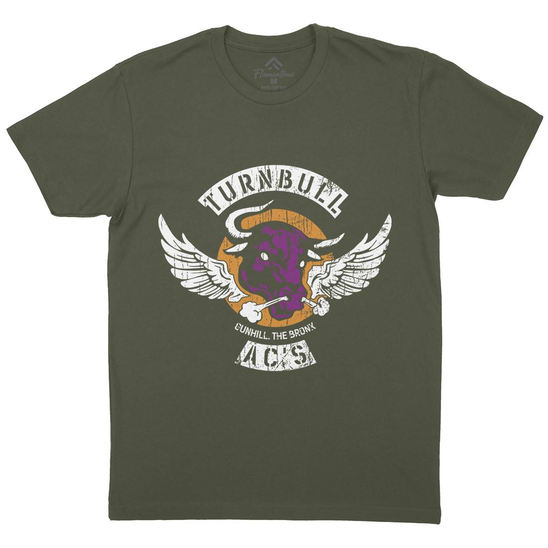 Turnbull Acs Mens Crew Neck T-Shirt Retro D280