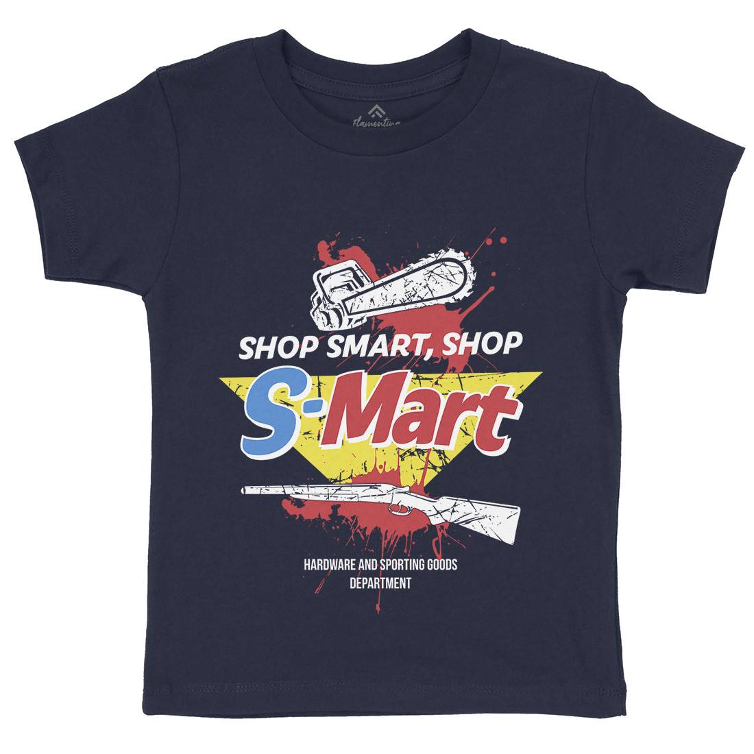 S-Mart Kids Organic Crew Neck T-Shirt Horror D281
