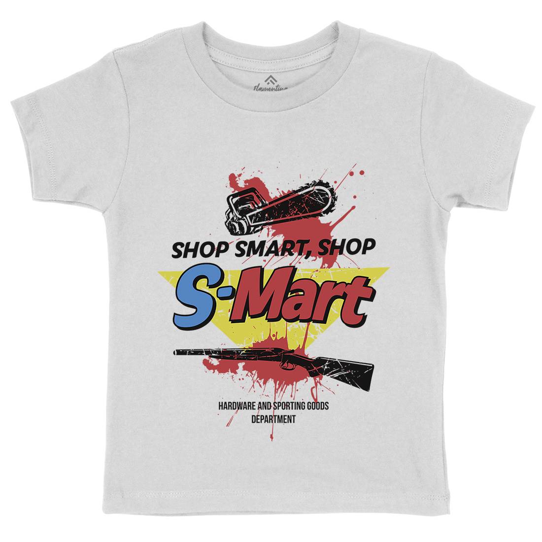 S-Mart Kids Organic Crew Neck T-Shirt Horror D281