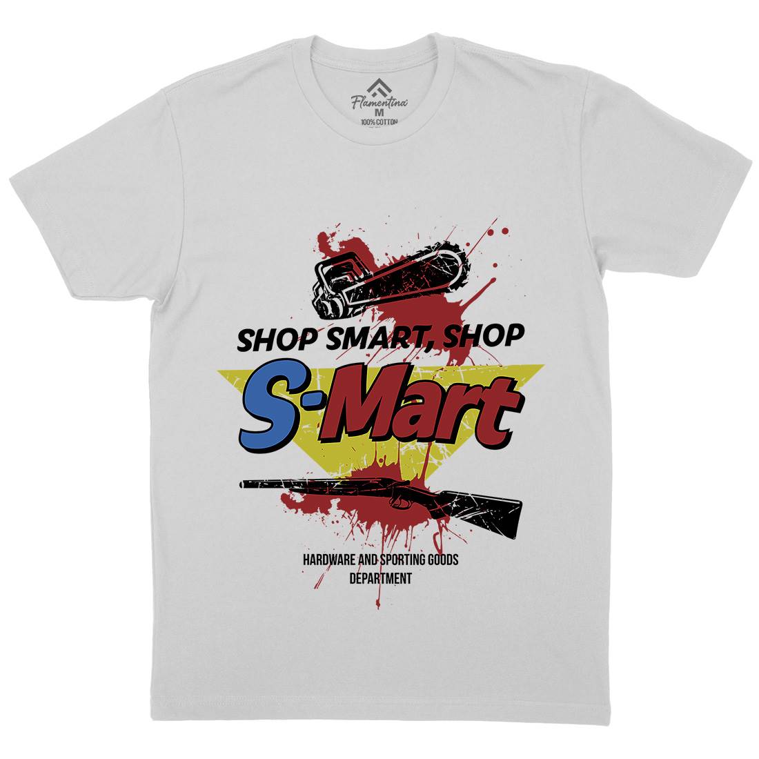 S-Mart Mens Crew Neck T-Shirt Horror D281