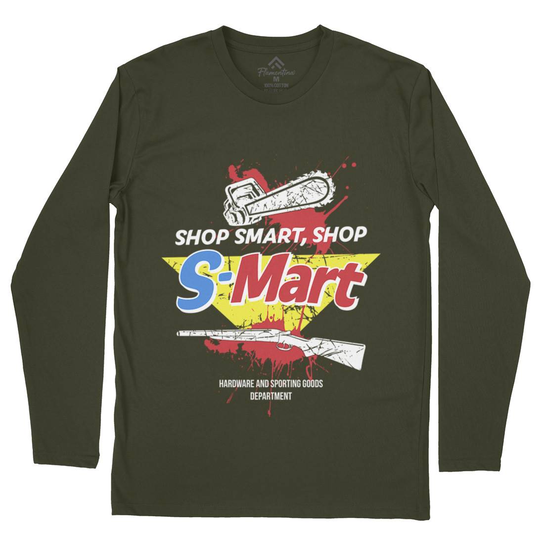 S-Mart Mens Long Sleeve T-Shirt Horror D281