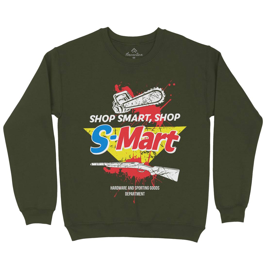 S-Mart Mens Crew Neck Sweatshirt Horror D281