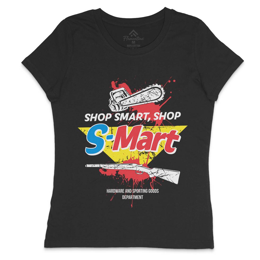 S-Mart Womens Crew Neck T-Shirt Horror D281