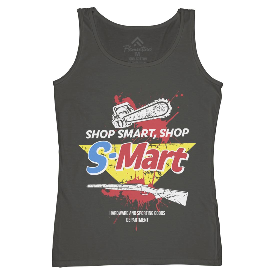 S-Mart Womens Organic Tank Top Vest Horror D281