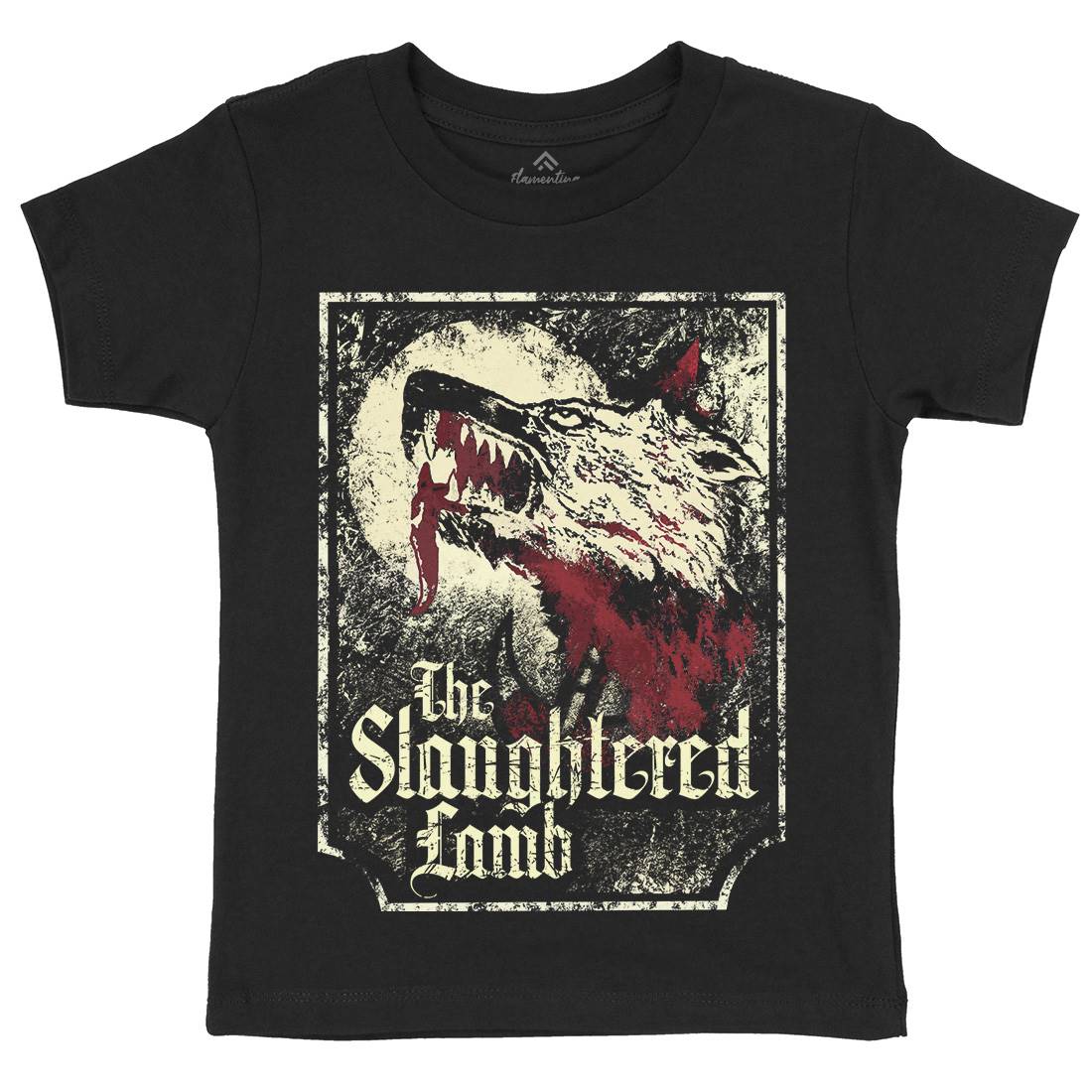 Slaughtered Lamb Kids Crew Neck T-Shirt Horror D282