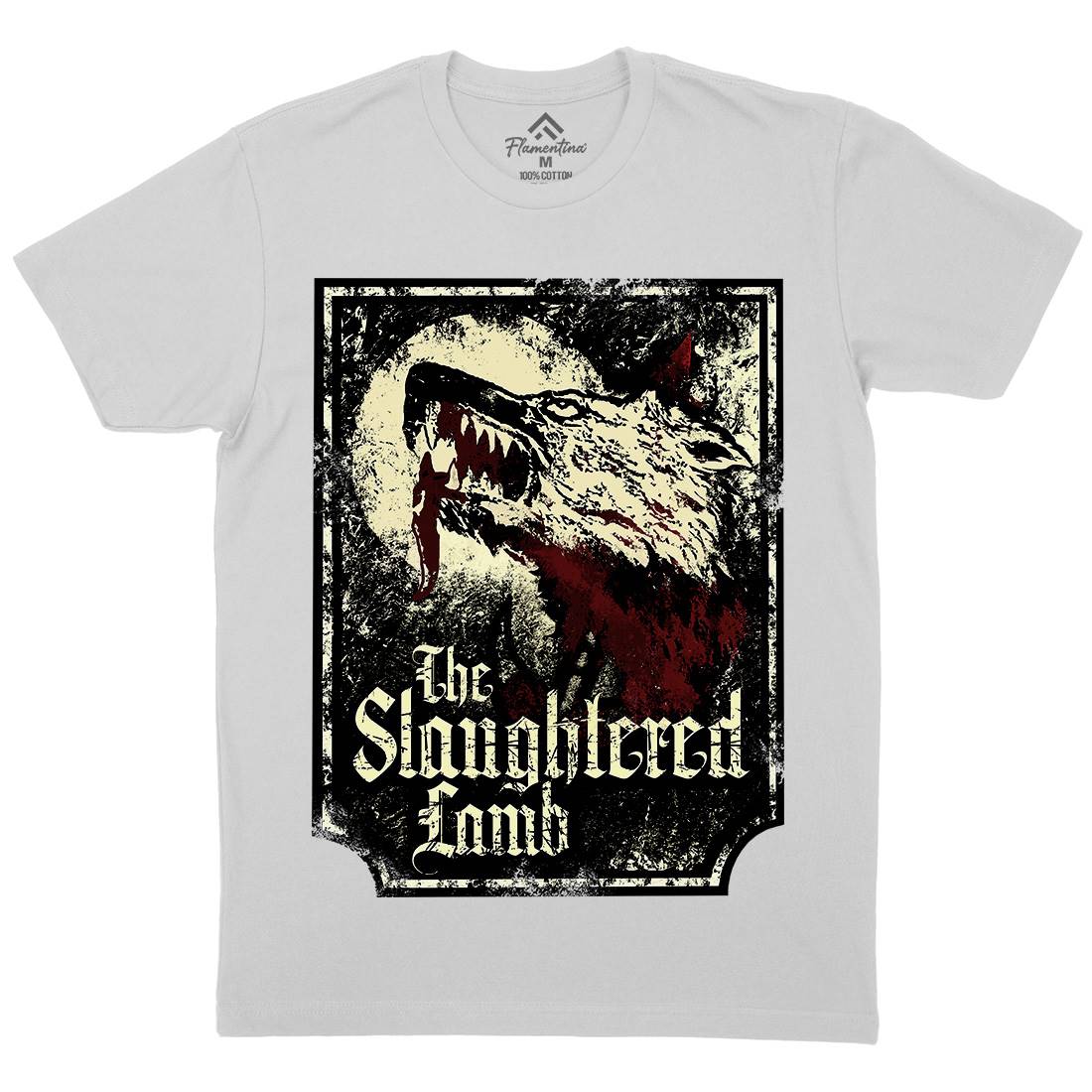 Slaughtered Lamb Mens Crew Neck T-Shirt Horror D282