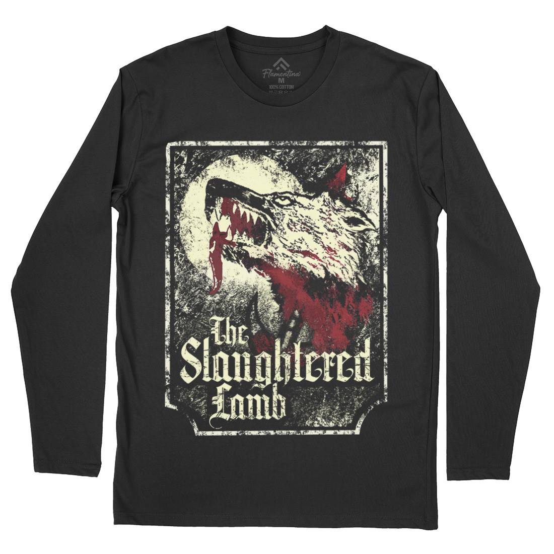Slaughtered Lamb Mens Long Sleeve T-Shirt Horror D282