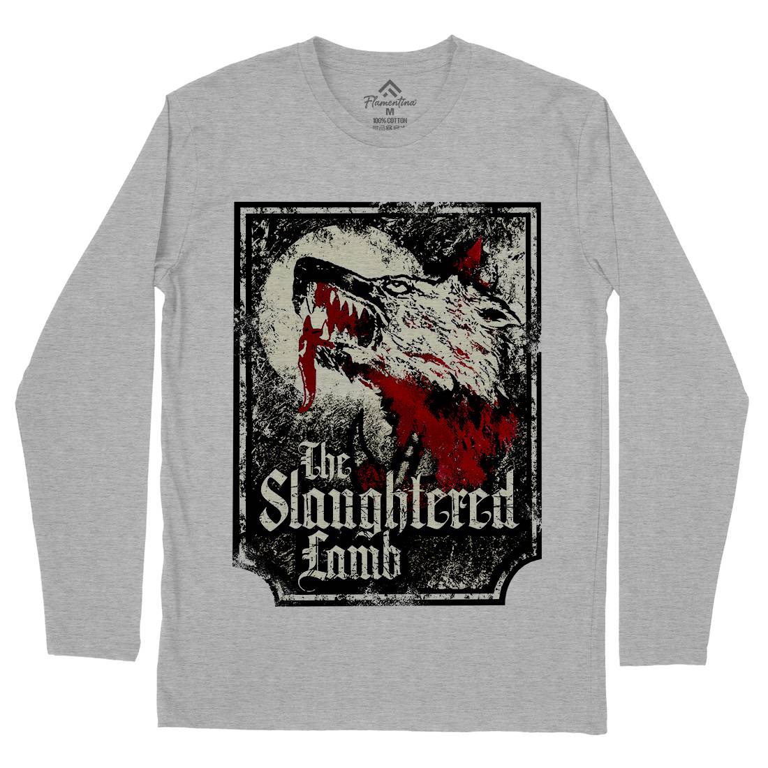 Slaughtered Lamb Mens Long Sleeve T-Shirt Horror D282