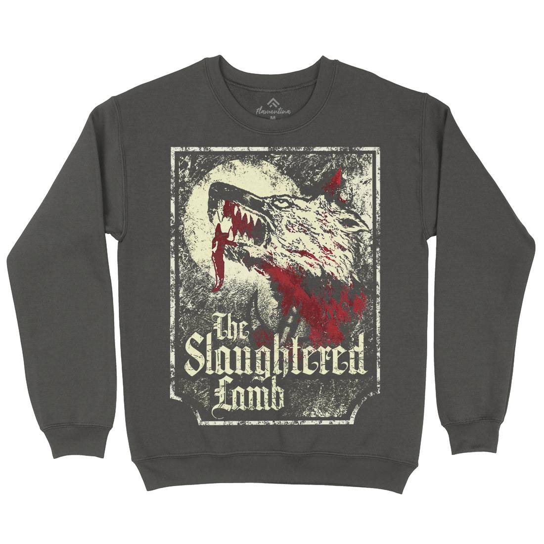 Slaughtered Lamb Kids Crew Neck Sweatshirt Horror D282