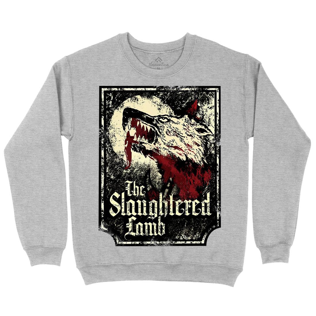 Slaughtered Lamb Mens Crew Neck Sweatshirt Horror D282