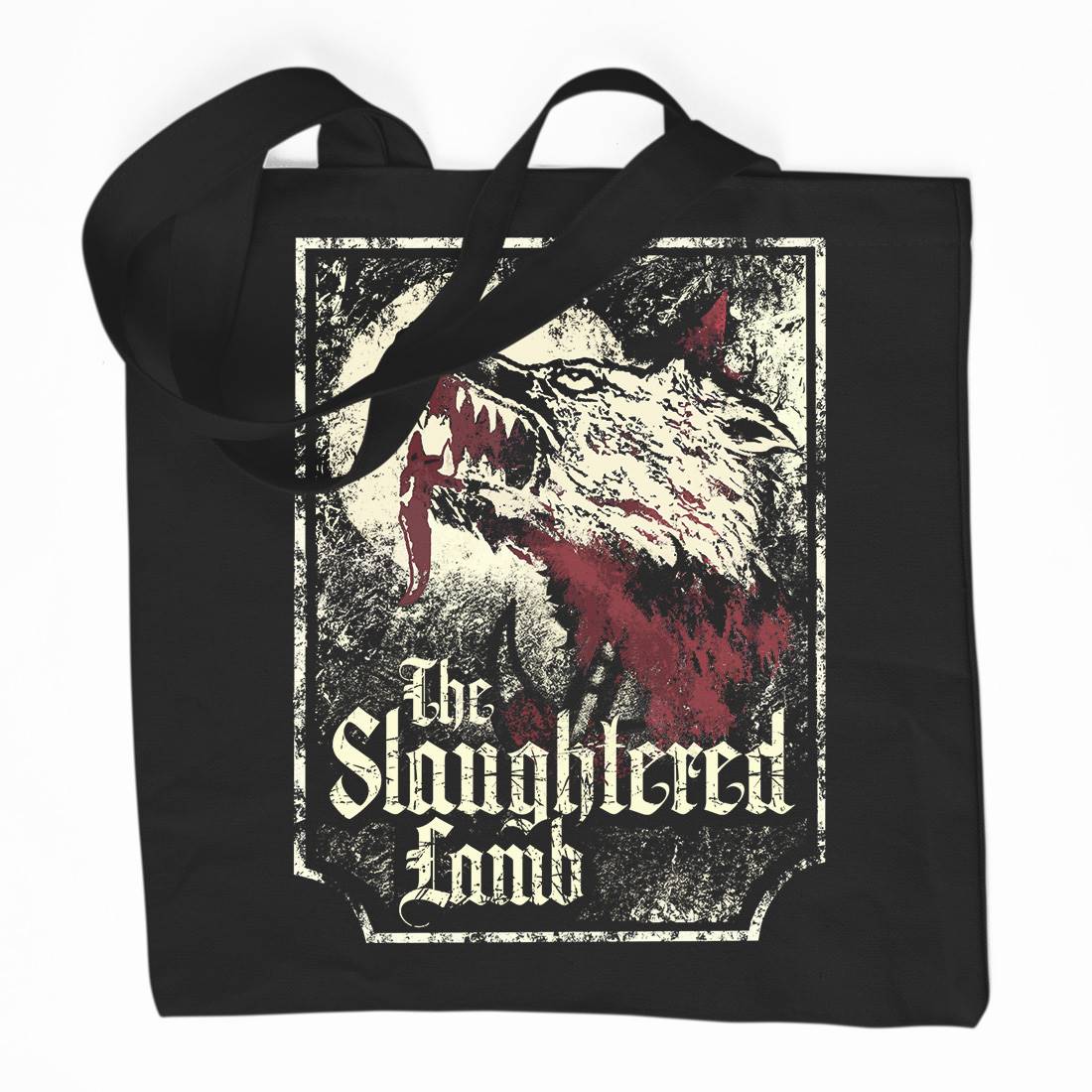 Slaughtered Lamb Organic Premium Cotton Tote Bag Horror D282