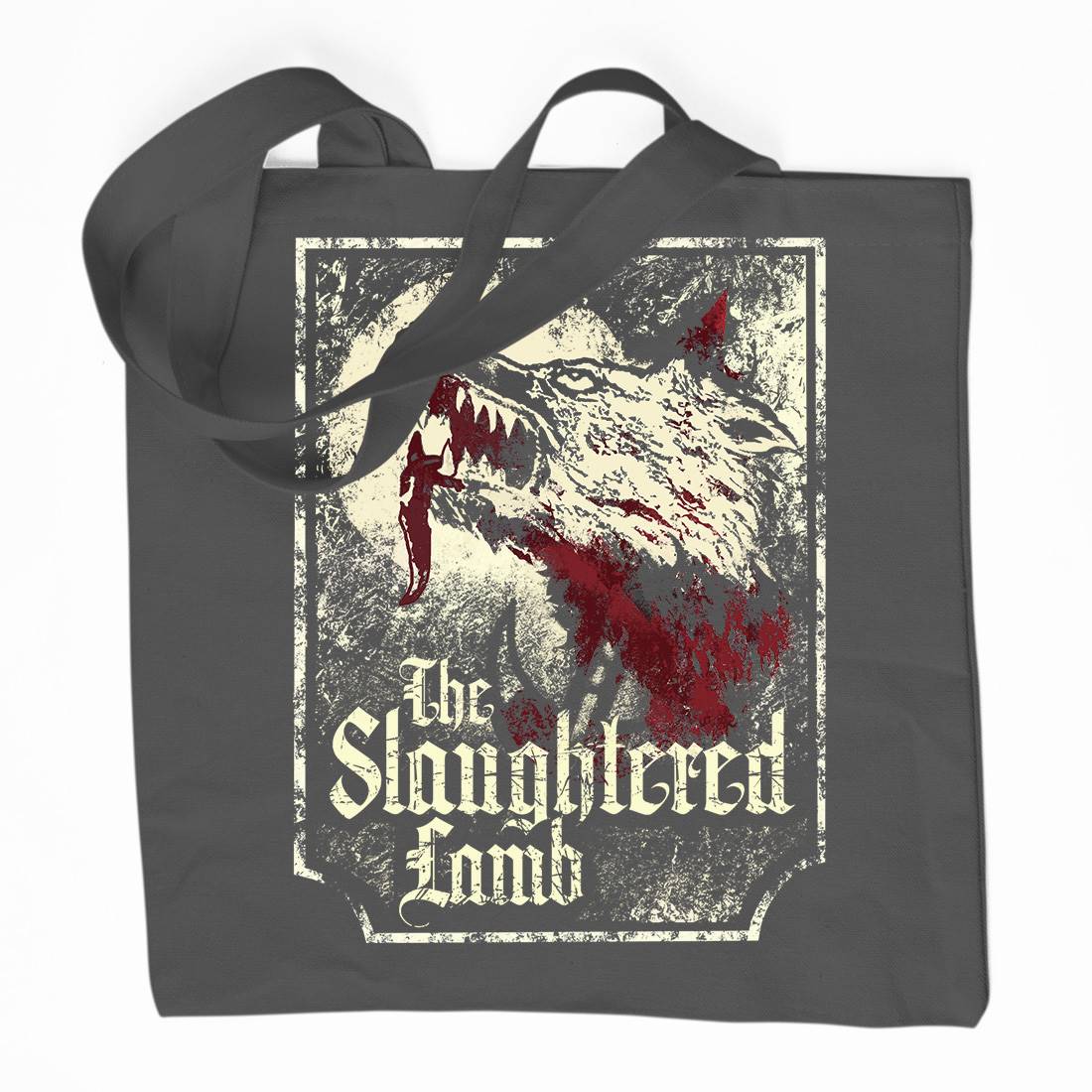 Slaughtered Lamb Organic Premium Cotton Tote Bag Horror D282