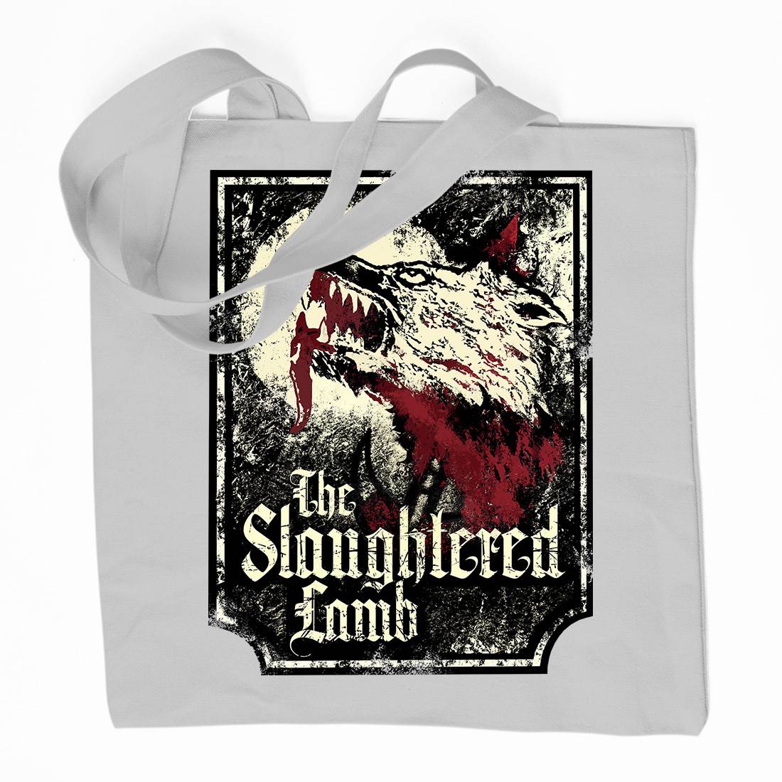 Slaughtered Lamb Organic Premium Cotton Tote Bag Horror D282