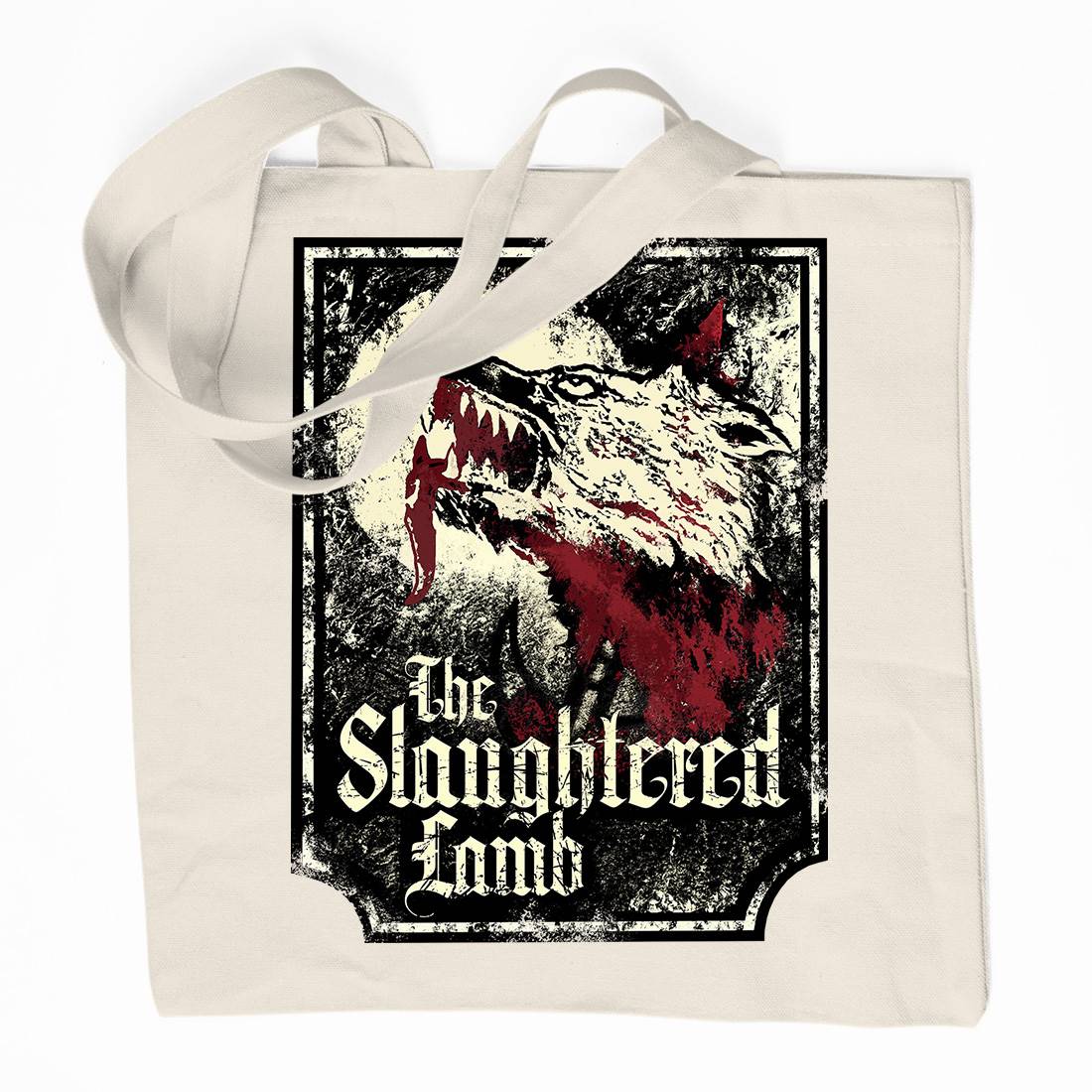 Slaughtered Lamb Organic Premium Cotton Tote Bag Horror D282