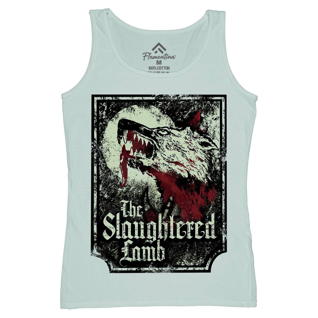 Slaughtered Lamb Womens Organic Tank Top Vest Horror D282