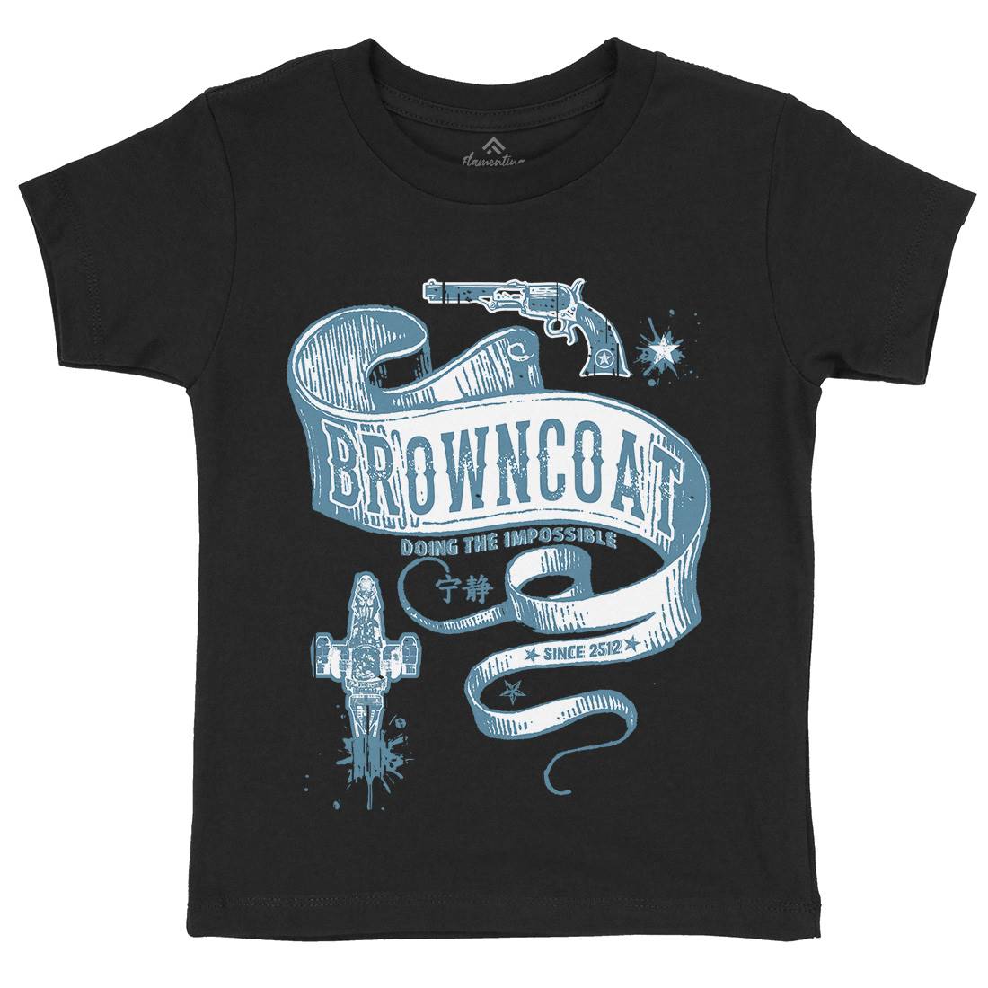 Browncoat Kids Crew Neck T-Shirt Space D283