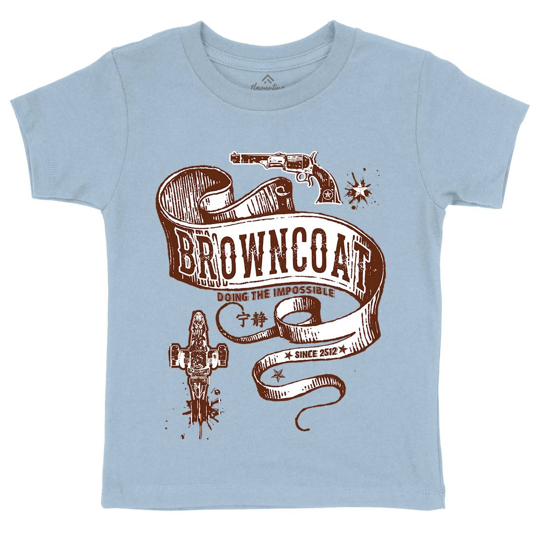 Browncoat Kids Organic Crew Neck T-Shirt Space D283
