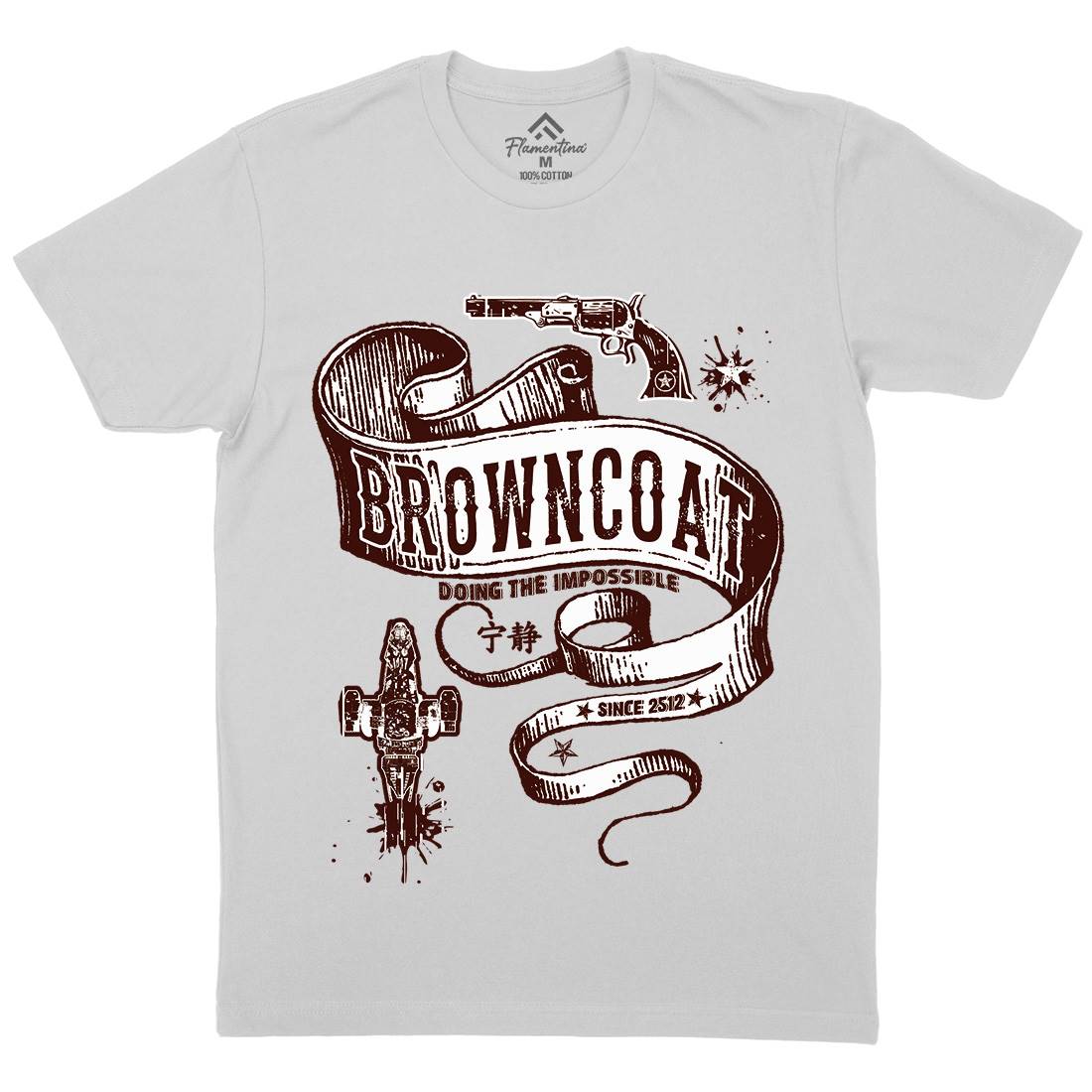 Browncoat Mens Crew Neck T-Shirt Space D283
