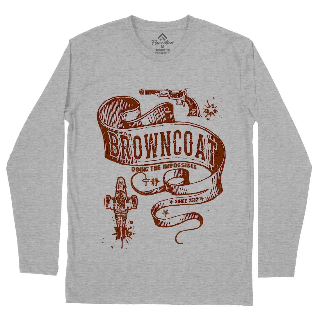 Browncoat Mens Long Sleeve T-Shirt Space D283