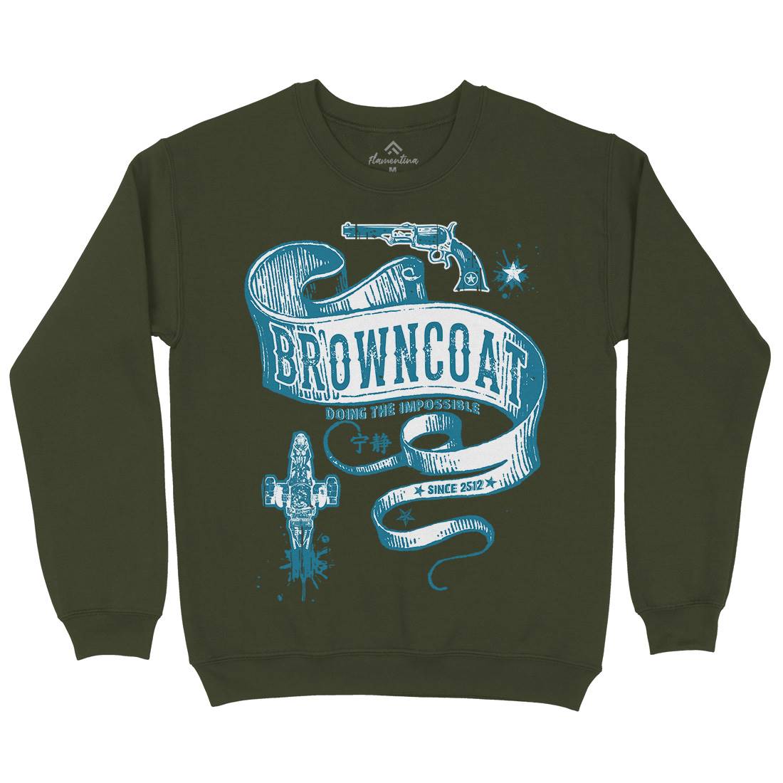 Browncoat Mens Crew Neck Sweatshirt Space D283