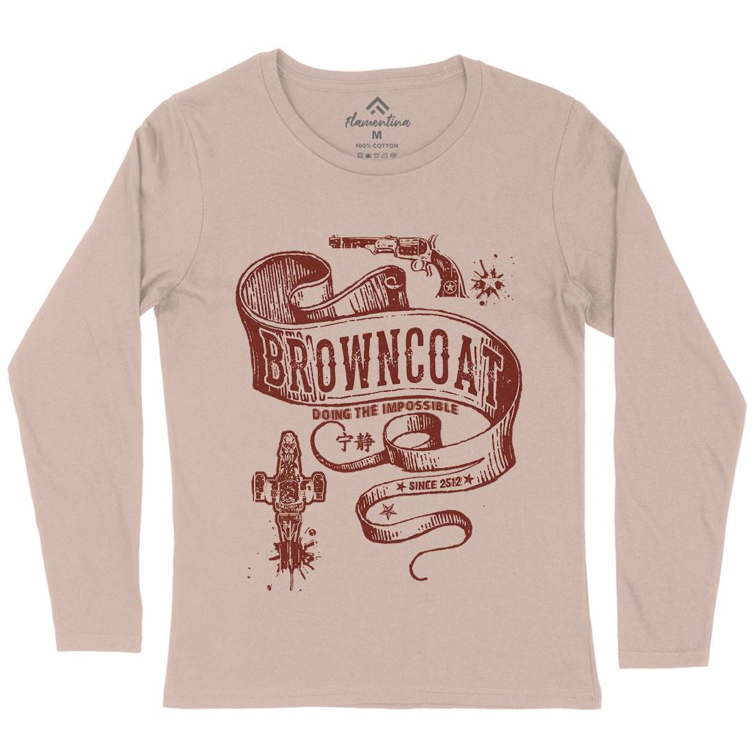 Browncoat Womens Long Sleeve T-Shirt Space D283