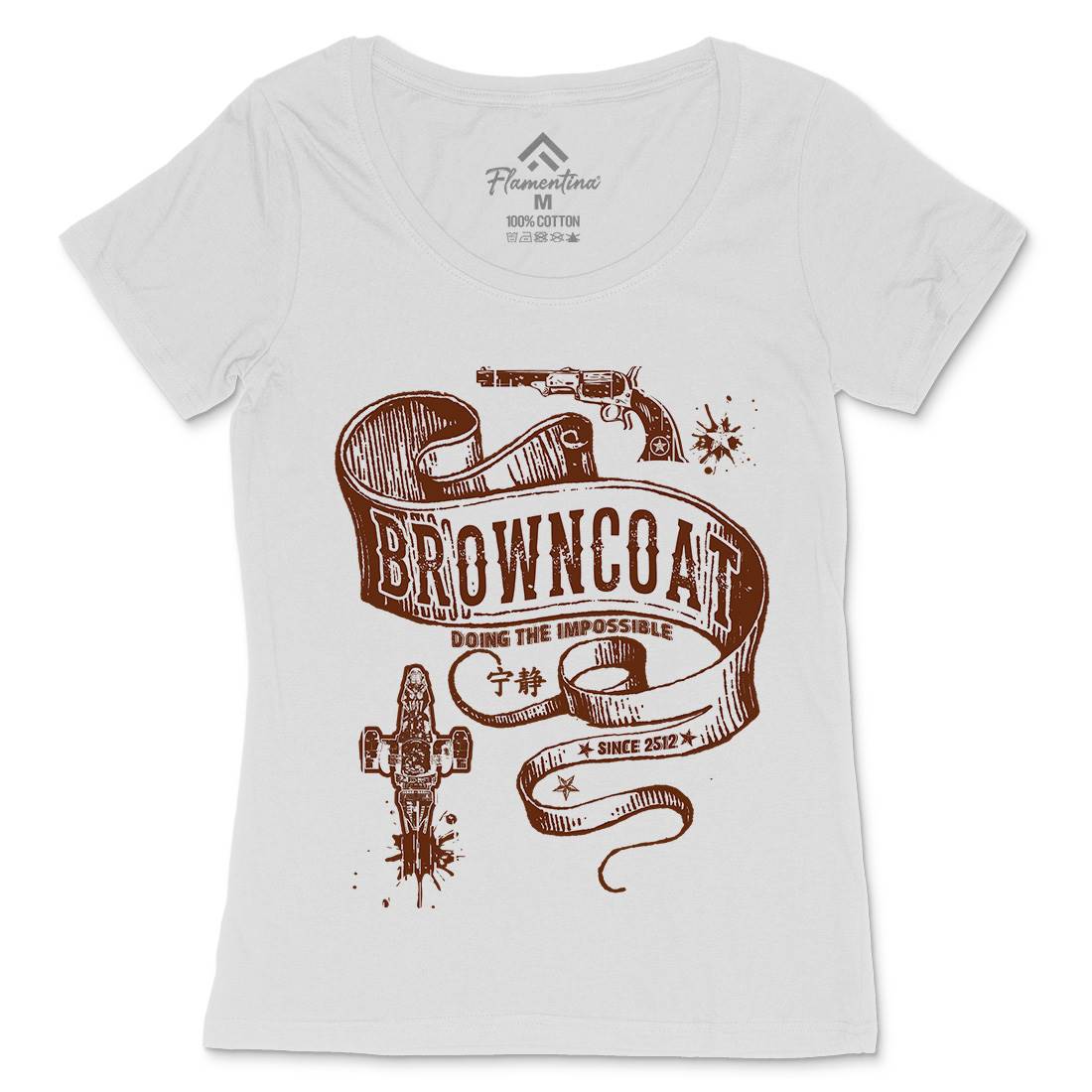 Browncoat Womens Scoop Neck T-Shirt Space D283