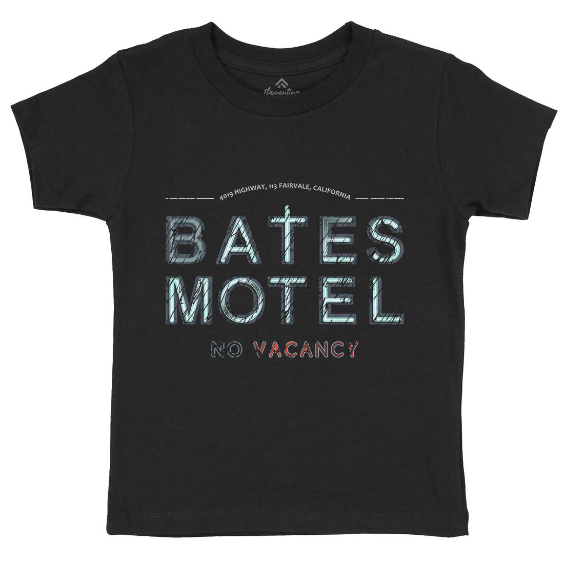 Bates Motel Kids Organic Crew Neck T-Shirt Horror D285