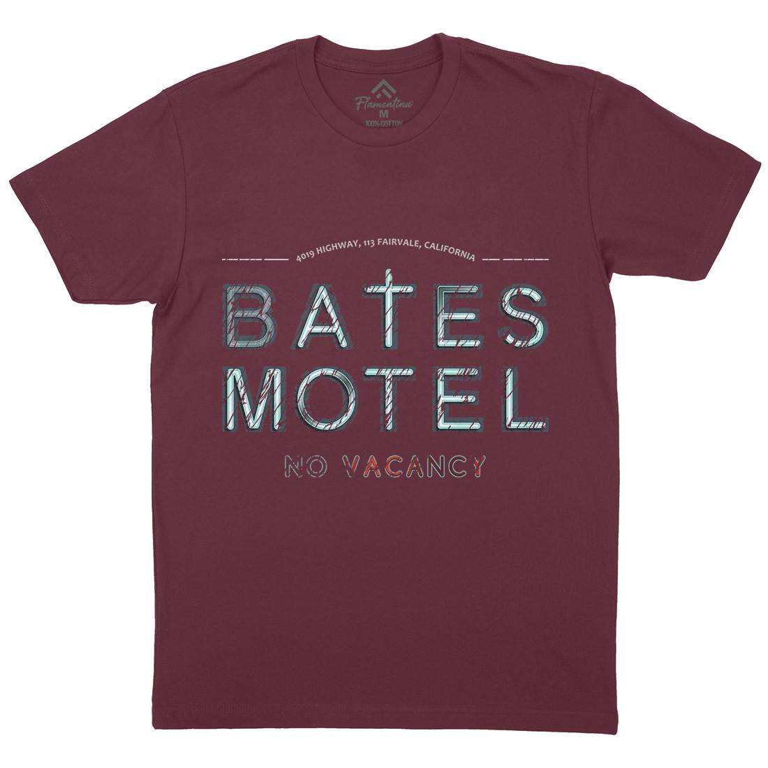 Bates Motel Mens Organic Crew Neck T-Shirt Horror D285