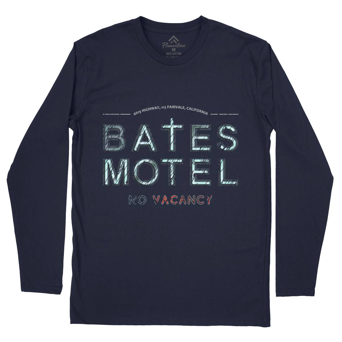 Bates Motel Mens Long Sleeve T-Shirt Horror D285