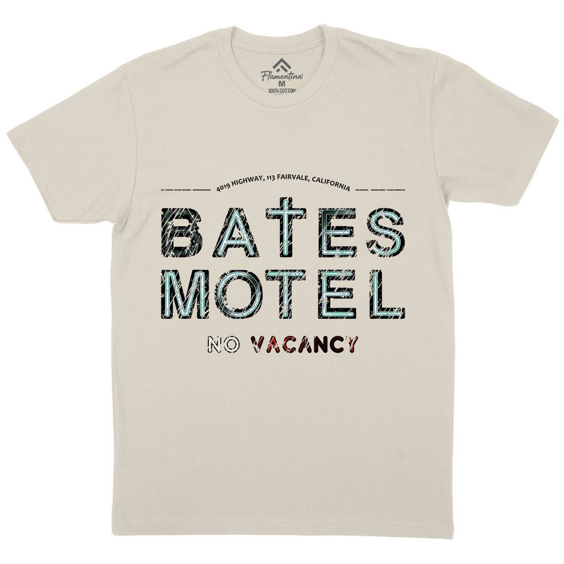 Bates Motel Mens Organic Crew Neck T-Shirt Horror D285