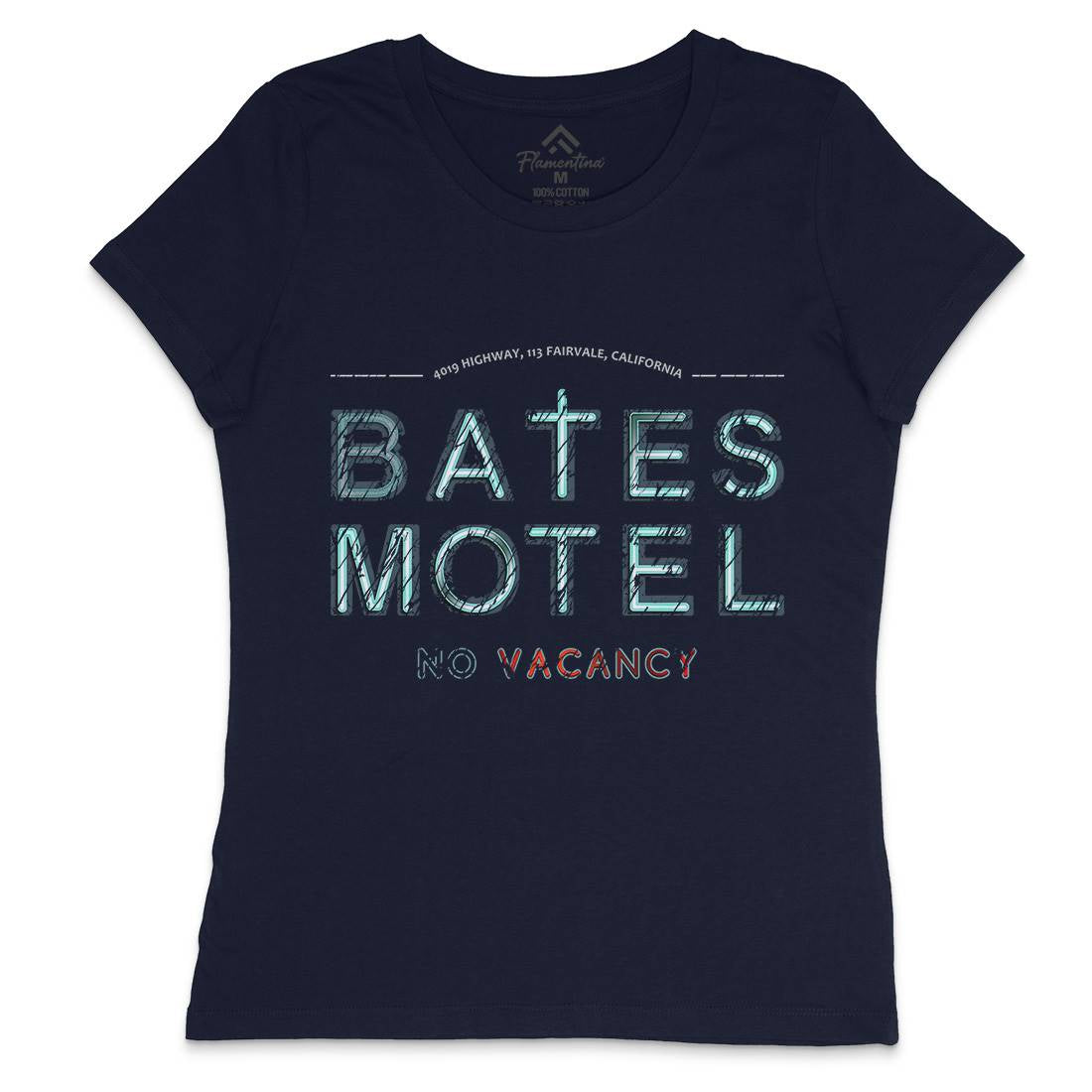 Bates Motel Womens Crew Neck T-Shirt Horror D285