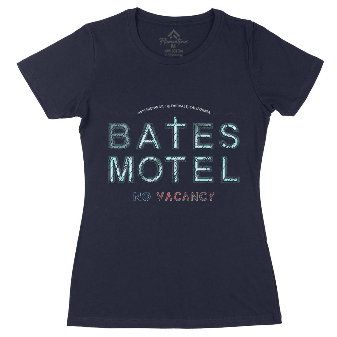 Bates Motel Womens Organic Crew Neck T-Shirt Horror D285