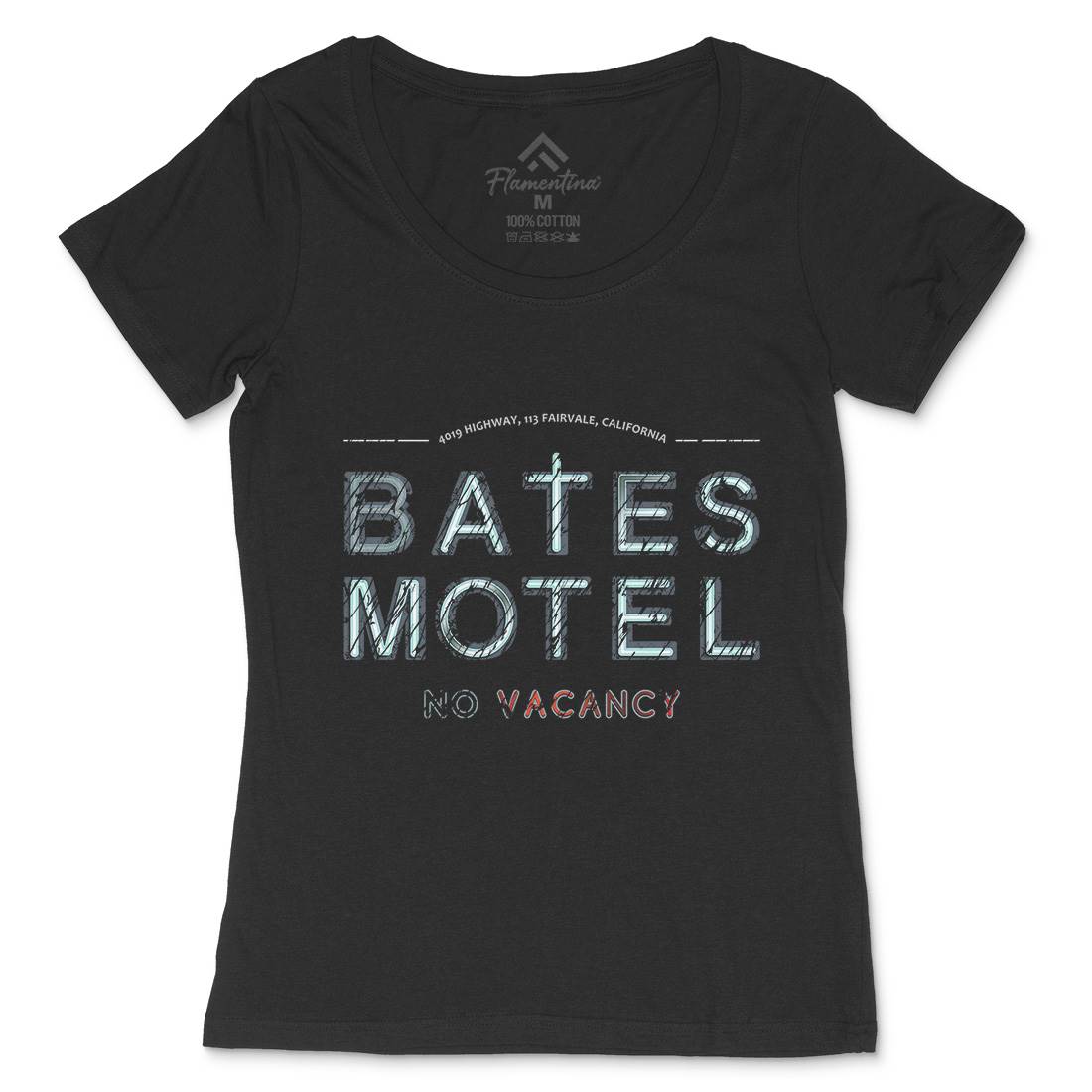 Bates Motel Womens Scoop Neck T-Shirt Horror D285