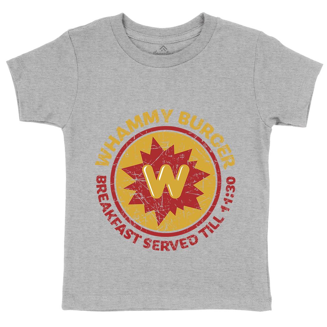 Whammy Burger Kids Crew Neck T-Shirt Food D286